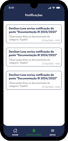 Aplicativo IRTHEC - tela 2
